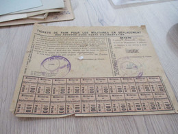 Guerre 14/18 Planche 20  Tickets De Pains + Formulaire Pour Militaires En Déplacement - Documents