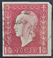 FRANCE 1945 - Canceled - YT 691 - Non Dentelé - 1.50F - Used Stamps