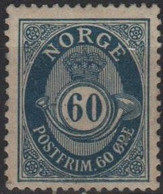 NORVEGIA - Norge - Norwegen - Norway - 1893/1908 - 60ø - Yvert 57 - New - See Back Scan - Neufs