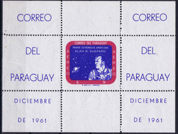 Paraguay Space 1961 Mercury Astronaut Alan Shepard. Souvenir Sheet - Paraguay