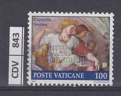 VATICANO  1991	Restauro Cappella Sistina, L. 100, Usato - Used Stamps