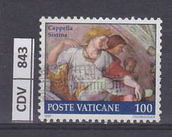 VATICANO  1991	Restauro Cappella Sistina, L. 100, Usato - Oblitérés