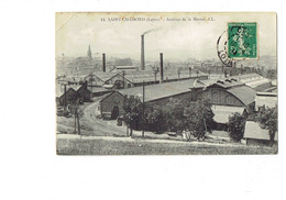 Cpa - 42 - Saint Chamond - Acieries De La Marine - CL 14 - Usine - Animation - Chemin De Fer - 1914 - Saint Chamond