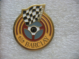 Pin's Formule 1 Barclay, Drapeau à Damier - F1