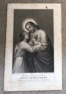 Jesus Consolateur . Cœur De Jesus . Gravure Ancienne , Année 1885 - - Devotion Images