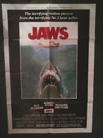 Aff Ciné Américaine JAWS LES DENTS DE LA MER US 1 Sheet 69X104cm Env S.Spielberg John Williams 1975 - Affiches & Posters
