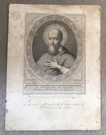 Saint François De Sales Évêque De Genève. Graveur : J.Chevron - Devotion Images