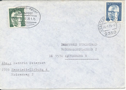 Germany Cover With Bahnpost Postmark Hamburg - Rödby Zug 00370 20-1-1975 - Storia Postale