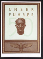 Deutsches Reich 1939, Postkarte "UNSER FÜHRER" München Sonderstempel - Cartas