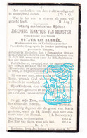 DP Kerkmeester - Josephus Ignatius Van Munster ° Mechelen 1838 † 1906 X Octavia Van Hammée - Images Religieuses