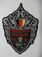 Ecusson Brodé Sport Athlétisme ENSHEIM MARATHON 1981 - ALLEMAGNE DEUTSCHLAND SARREBRUCK - Athlétisme