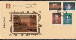 CA042- COVERAUCTION !!! - SOUTH AFRICA 1986-02-07, CENTENARY GOLD, SPECIAL COVER .-. FOILED IN 23K GOLD FOIL - Lettres & Documents