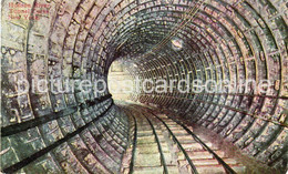 HUDSON RIVER TUNNEL CURVE NEW YORK OLD COLOUR POSTCARD USA AMERICA - Transportmiddelen