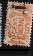 ITALIAN SOCIALIST REPUBLIC 1944 50c Parcel Post SG P81 U #ASQ5 - Paketmarken