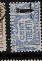 ITALIAN SOCIALIST REPUBLIC 1944 30c Parcel Post SG P80 U #ASQ2 - Paketmarken