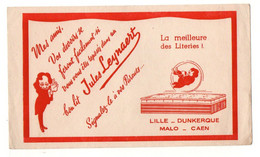 Buvard Jules Leynaert La Meilleure Des Literies - Format : 21x12.5 cm - L