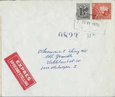 Enveloppe (entière)  Obl. Télégraphe Par Expres  De LIEGE GUILLEMINS  26/11/1970 - Correo Rural