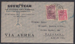 Brazil Airmail Cover 1932 With Good Year Advertising - Briefe U. Dokumente