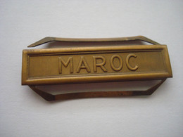 Barrette MAROC Pour Médaille. - Otros & Sin Clasificación