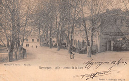 MEYRARGUES - Avenue De La Gare - Débit De Tabac - Précurseur Voyagé 1903 - Meyrargues