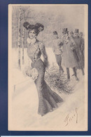 CPA Type Vienne En Pied Femme Women Glamour Viennoise Art Nouveau Circulé - Vienne