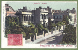 CPA Dos Précurseur - ARGENTINE - SALUDO DE BUENOS-AIRES - AVENIDA ALVEAR - Photo C. Moody - Argentine