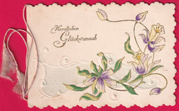 Prägekarte Aufklappbare Um Ca 1910, Herzlichen Glückwunsch Zum Neujahr - Neujahr