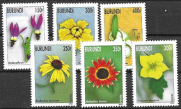 Burundi Mnh ** Flowers Set Michel _._ 2002 - Unused Stamps