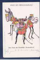 CPA Ane En Position Humaine Bélier Boeuf Vache Satirique Caricature Non Circulé - Donkeys