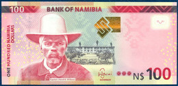 NAMIBIA 100 DOLLARS P-14a  FAUNA ANIMALS WILDLIFE ORYX ANTELOPE 2012 UNC - Namibie