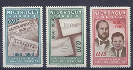 210040375  NICARAGUA.  YVERT   Nº   856/8  **/MNH - Nicaragua