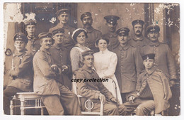 Lazarett, Grünstadt Pfalz, Rotes Kreuz Schwestern, Feldpost, Foto Postkarte 1915 - War 1914-18