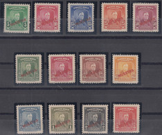 Costa Rica 1947 Roosevelt MUESTRA Mi#418-422 And Airmail Mi#423-430 Mint Hinged Complete - Costa Rica