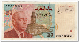 MOROCCO,20 DIRHAMS,1996,P.67,VF-XF - Morocco