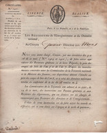 Regisseurs Domaines - Circulaire 1421 - 27 Brumaire An 7 - Coupe De Bois - 4 Pages - Historical Documents