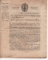 Regisseurs Domaines - Circulaire 2035 - 22 Fructidor An 9 - Alienation Des Domaines - 3 Pages - Historical Documents