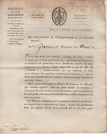Regisseurs Domaines - Circulaire 1626 - 8 Thermidor An 7 - Contribution Fonciere - 4 Pages - Historical Documents