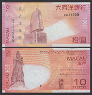 China Macao 2005 10 Patacas UNC - Macao