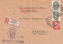 Allemagne Lettre Recommandée Freiberg 1933 - Covers & Documents
