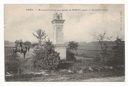 Chéu - Route De Saint-Florentin - Monument élevé Aux Morts De 1870-71 - Cachet E - War Memorials