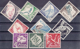 Monaco 1952 Olympig Games, Issued 1953 Mi#458-467 Mint Never Hinged - Ongebruikt