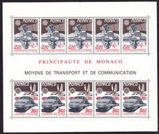 Monaco 1988 Europa-CEPT Railway, Transport Mi#Block 39 Mint Never Hinged - Ungebraucht