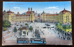 VINTAGE POSTCARD - MUNCHEN - KARLSTOR-RONDELL -  Animata - ANNULLO TARGHETTA  4/8/39 - Noord