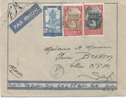 SOUDAN N°72 + 81 +116 / Lettre En Franchise Militaire Par Avion Pour LE MAROC - Lettres & Documents