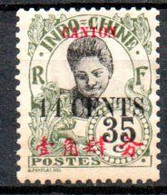 Canton. Yvert N° 76a*; Variété 4 Fermé; Rousseurs Sur La Gomme - Unused Stamps