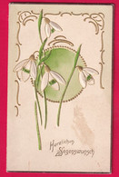 Prägekarte Aufklappbare Um Ca 1910, Herzlichen Segenswunsch - Other & Unclassified
