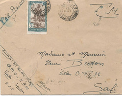 SOUDAN N°85  /  Lettre  En Franchise Militaire Par Avion Pour LE MAROC- 3 F Surtaxe Aérienne - Storia Postale