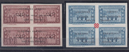 Croatia 1961 Exile Issue, Mint Never Hinged Pieces Of 4 - Kroatië