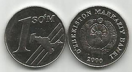 Uzbekistan 1 Som 2000. High Grade - Oezbekistan