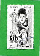 Francia ° - 2021 - 2021 Charlie Chaplin 100 Ans The Kid. ( MANCA UN DENTE IN ALTO ). - Used Stamps